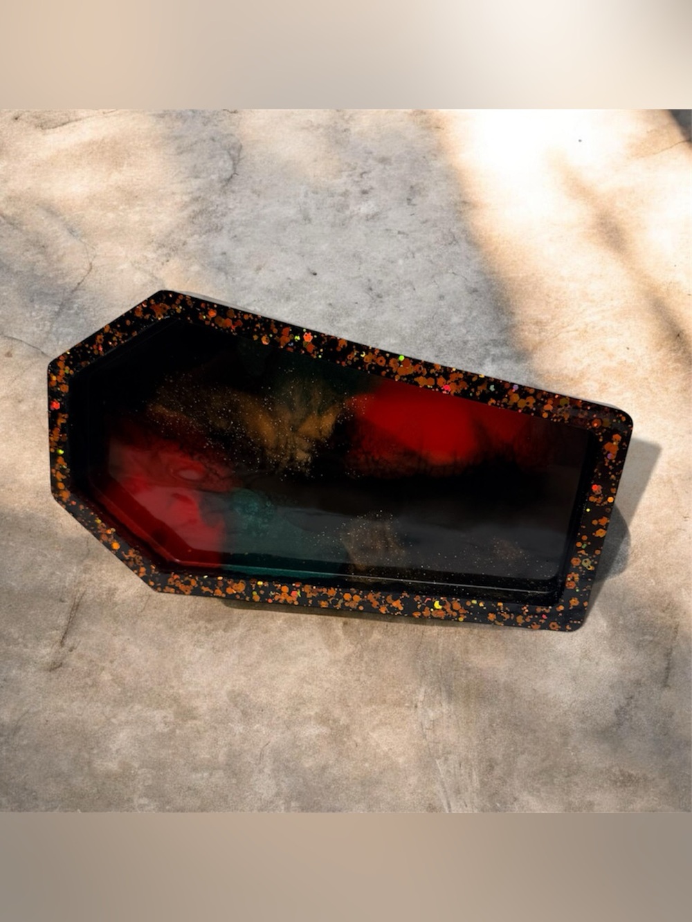 Resin Tray with Accents